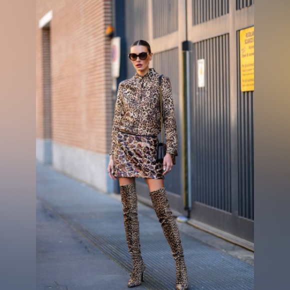 Scotch & Soda Tops - SCOTCH & SODA LEOPARD PRINT BUTTON UP SHIRT